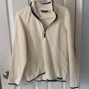LL Bean quarter zip fleece pullover. Size L.